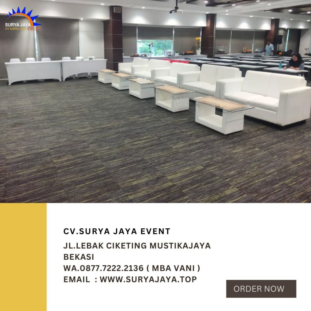 Jasa Sewa Sofa Single, Double Dan Triple Hitam Putih Jakarta