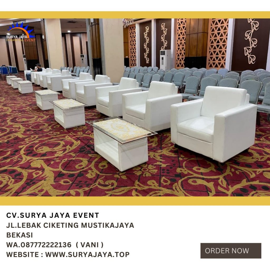 Jasa Sewa Sofa Single, Double Dan Triple Hitam Putih Jakarta