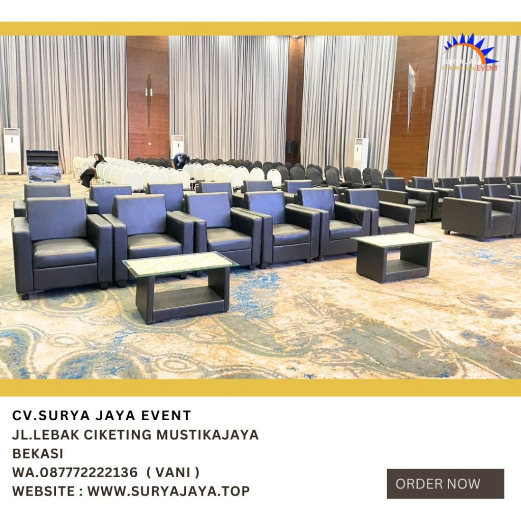 Jasa Sewa Sofa Single, Double Dan Triple Hitam Putih Jakarta