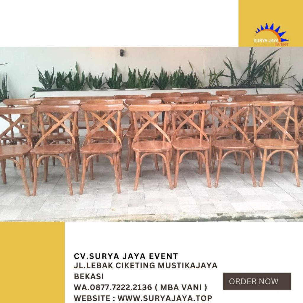 Rental Cross Back Chairs VIP Jakarta