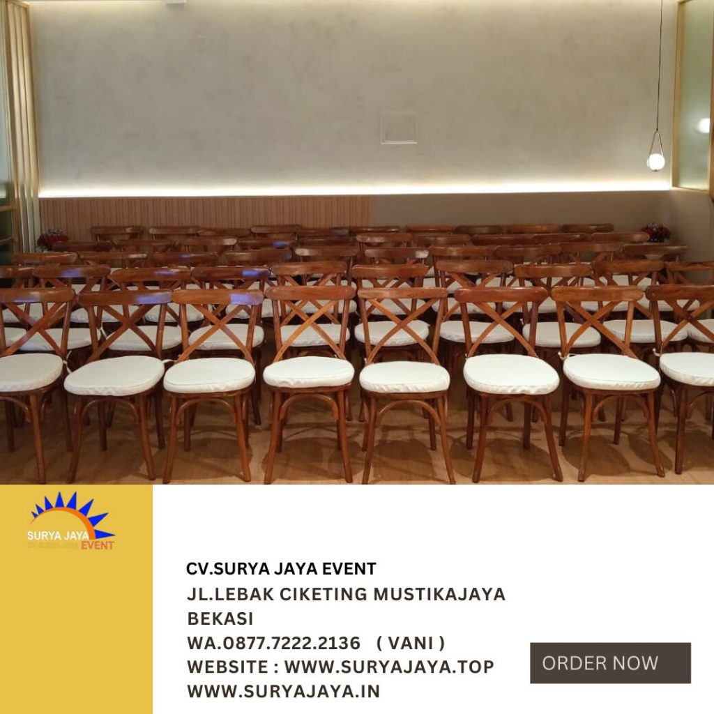 Rental Cross Back Chairs VIP Jakarta
