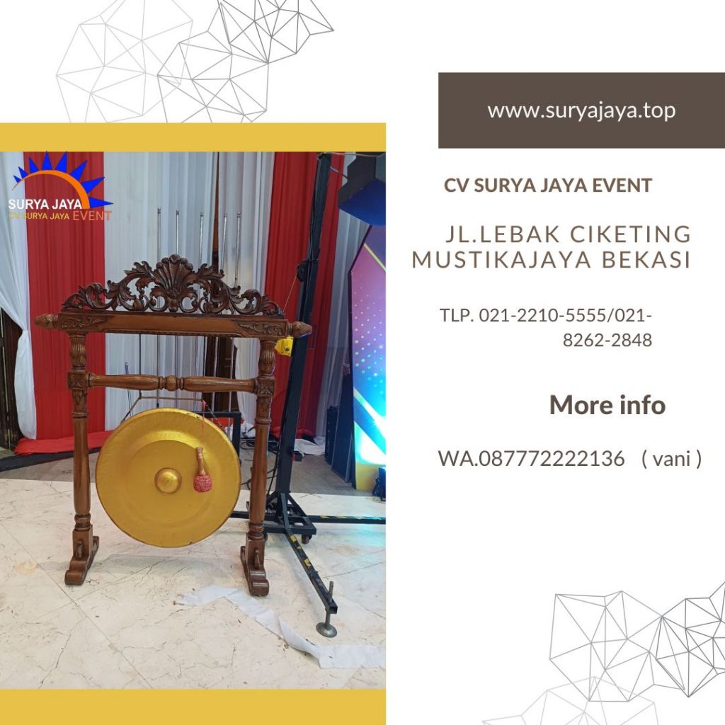 Rental Gong Peresmian Di Jakarta Layanan 24 Jam Free Ongkir