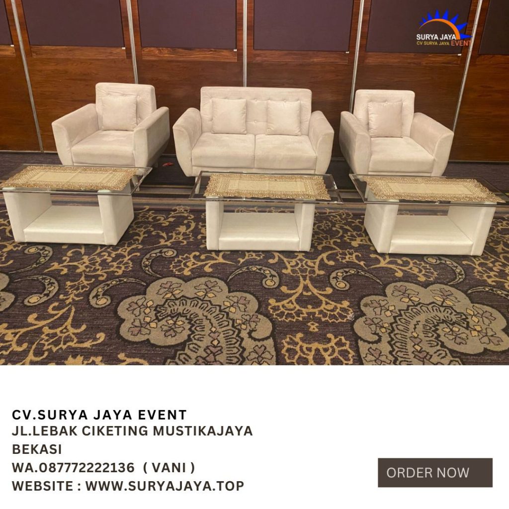 Rental Sofa Cream Minimalis Single Dan Double Di Jakarta