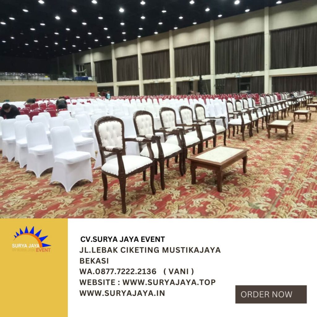 Sewa Arm Chairs VIP Kayu Event Ecovention Ancol Jakarta Utara