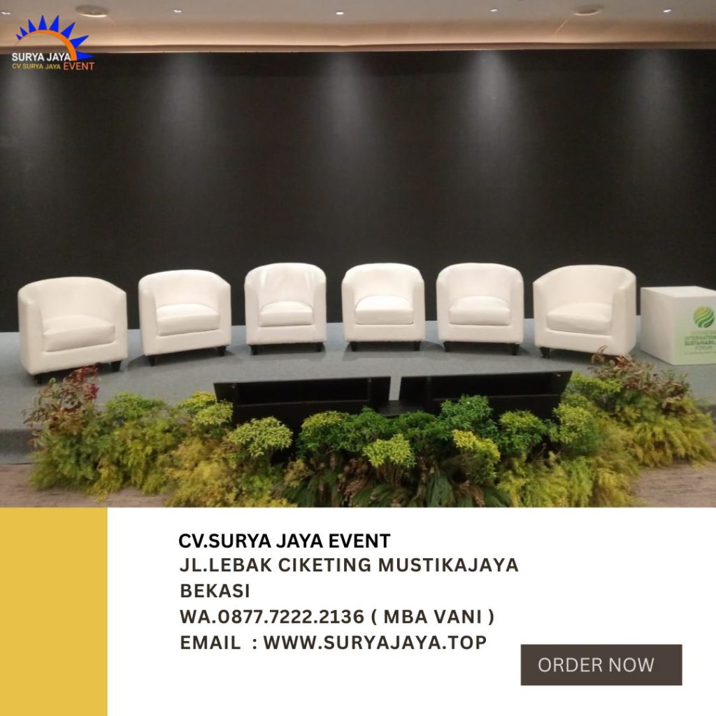 Vendor Rental Sofa Oval Putih Jakarta