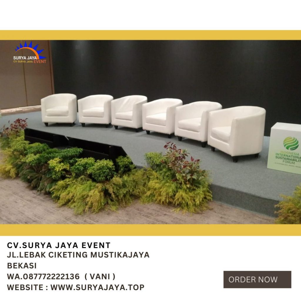 Vendor Rental Sofa Oval Putih Jakarta