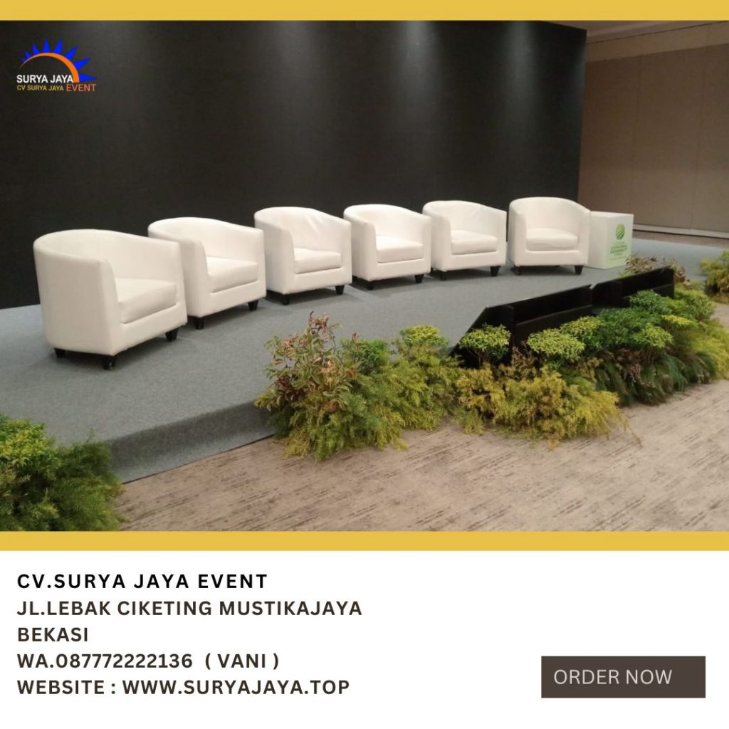 Vendor Rental Sofa Oval Putih Jakarta