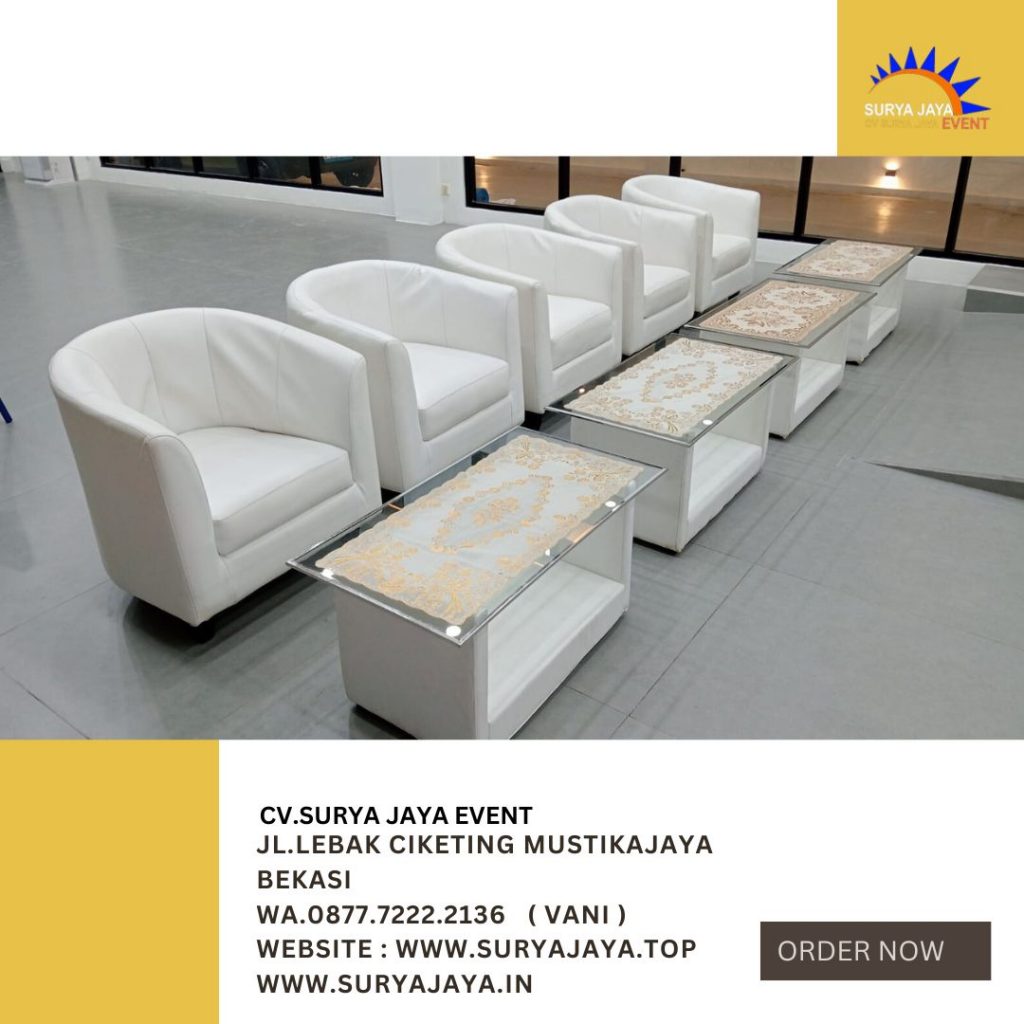 Vendor Rental Sofa Oval Putih Jakarta