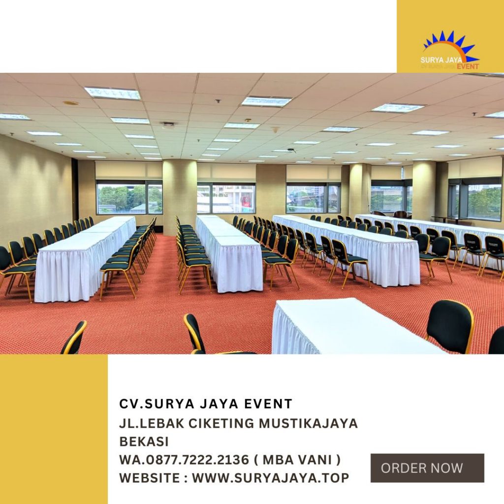 Rental Meja Kotak Taplak Putih Skirting Putih Jakarta