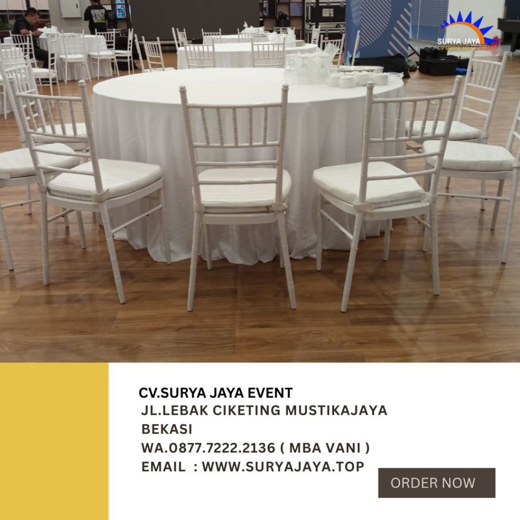 Sewa Kursi Tiffany Dan Meja Area Bogor