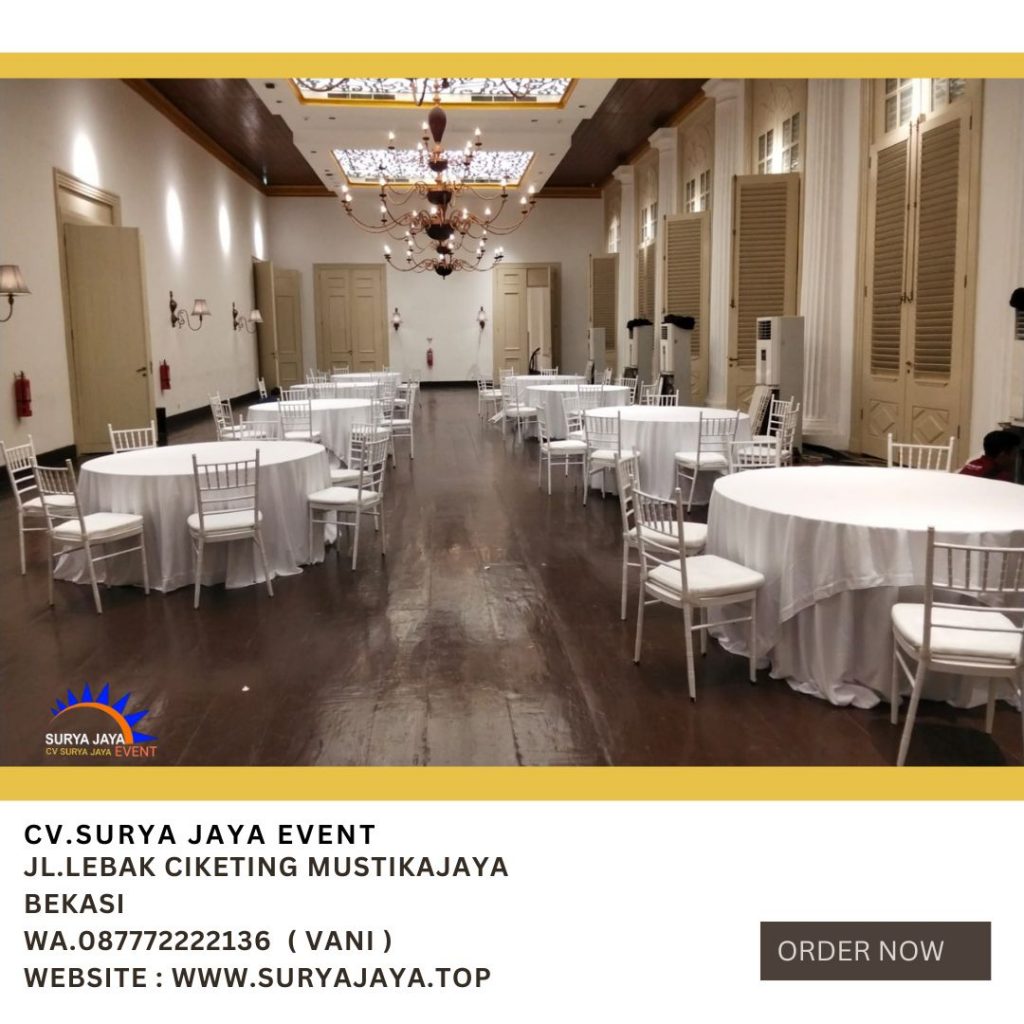 Sewa Kursi Tiffany Dan Meja Area Bogor