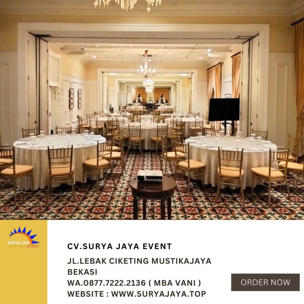 Gudang Sewa Meja Bulat Dan Kursi Tiffany Gold Area Jakarta