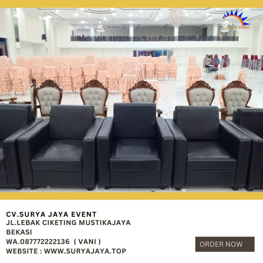 Pusat Sewa Sofa Hitam Type Single Kotak Bogor