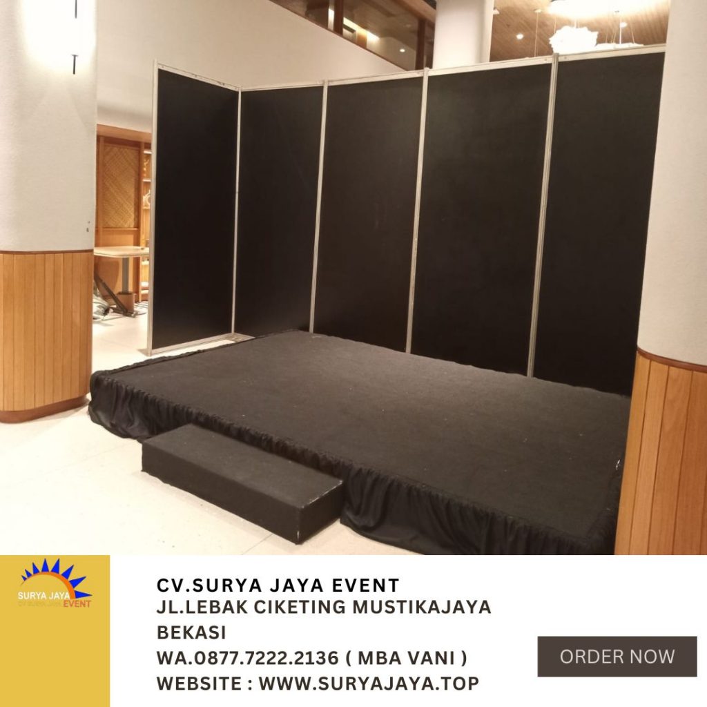 Sewa Backdrop Partisi Dan Panggung Hitam Area Jakarta