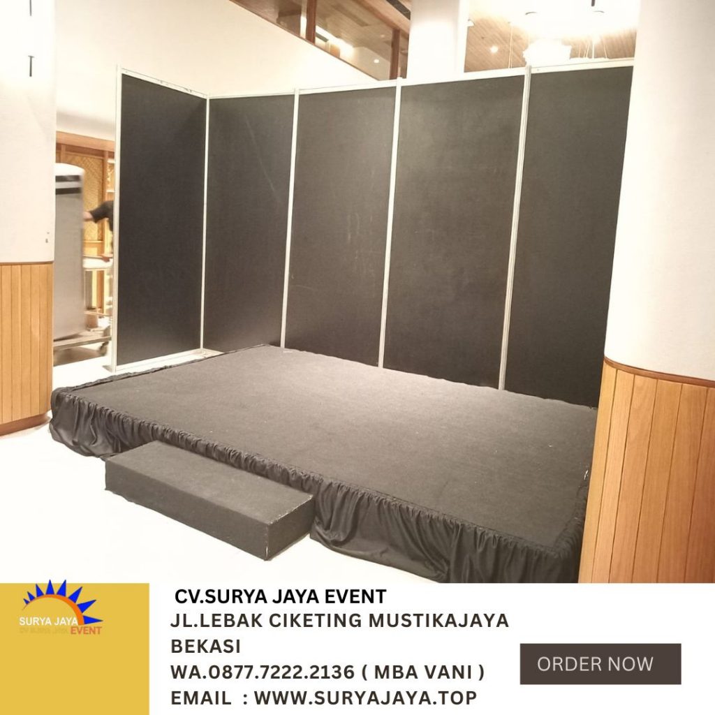Sewa Backdrop Partisi Dan Panggung Hitam Area Jakarta