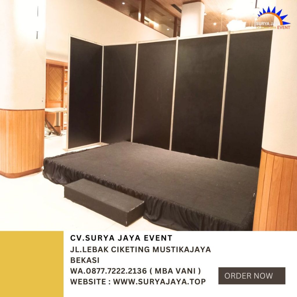 Sewa Backdrop Partisi Dan Panggung Hitam Area Jakarta