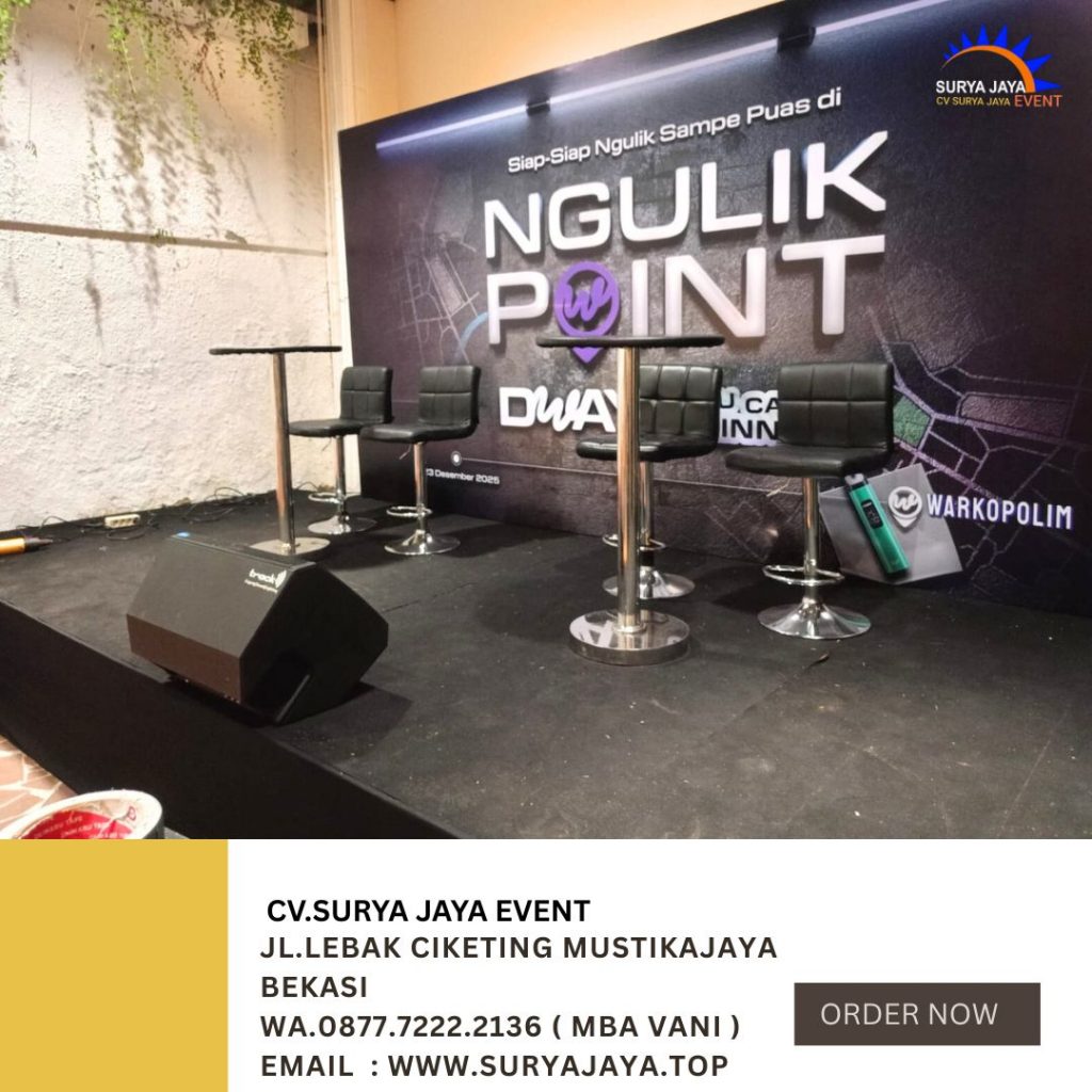 Sewa Barstool Hitam Set Meja Dan Kursi Area Bogor