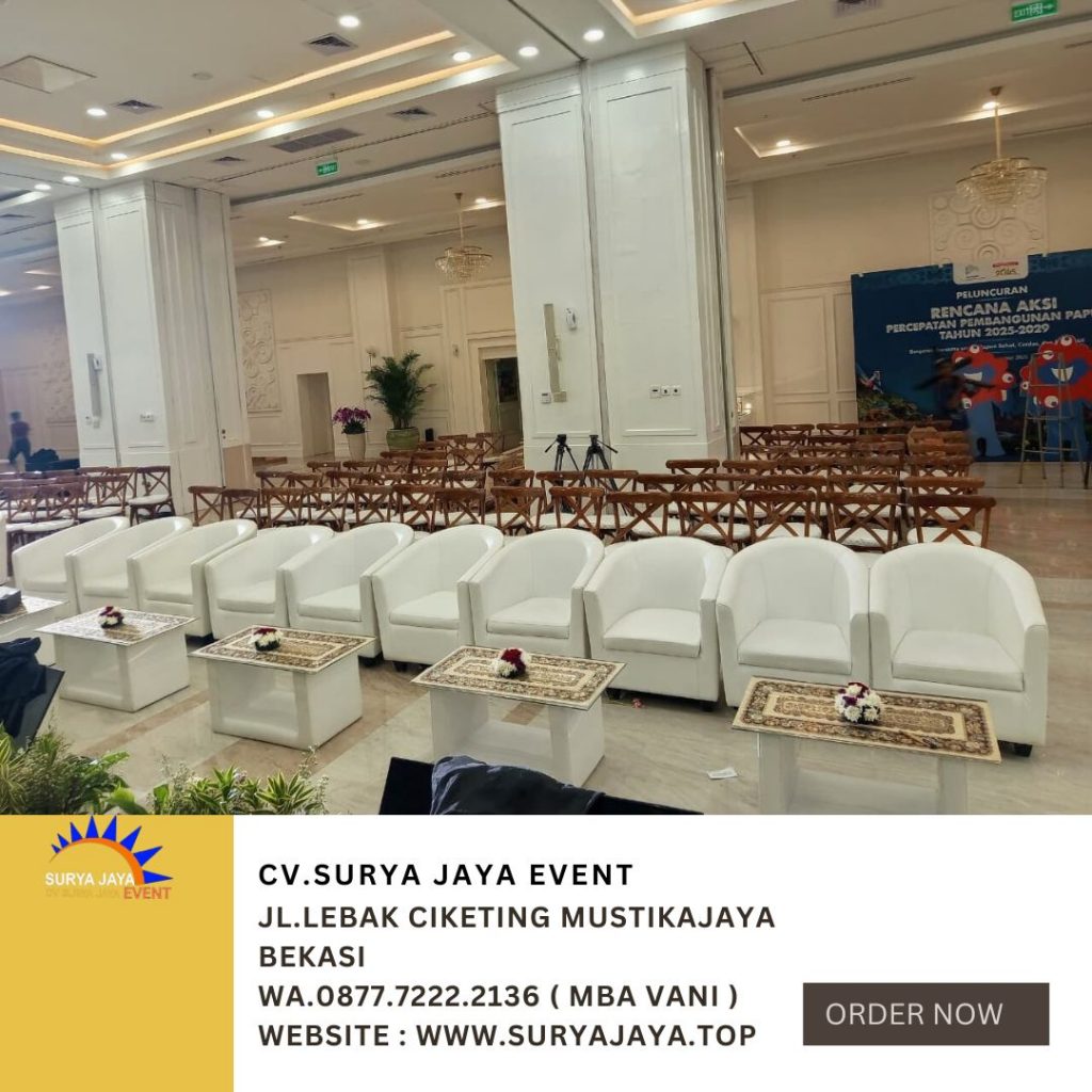 Sewa Sofa Single Putih Dan Sofa Oval Area BSD Tangerang