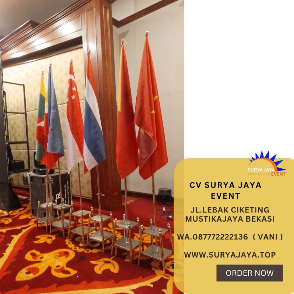 Sewa Tiang Bendera Stainless Event Gedung Dhanapala Jakpus