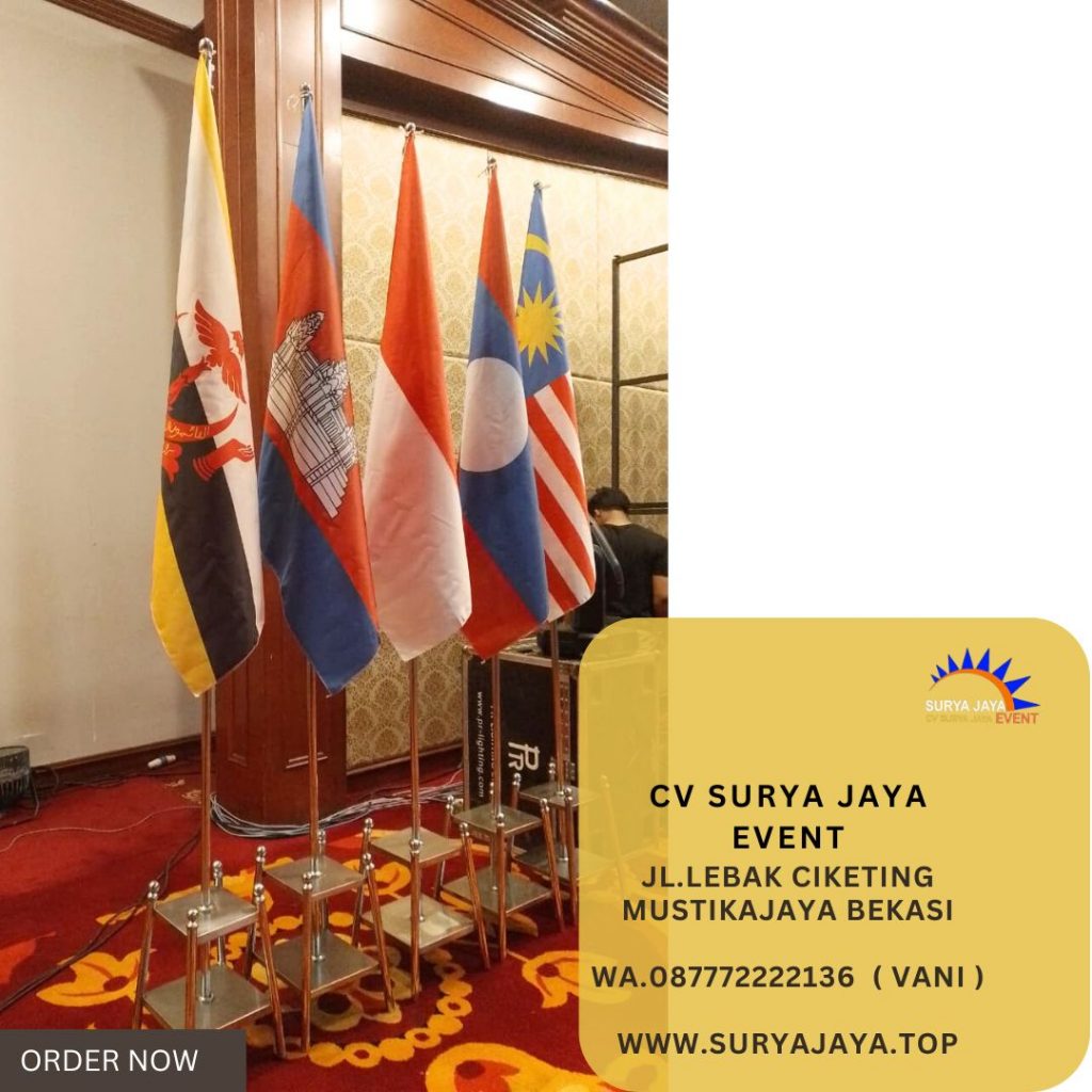 Sewa Tiang Bendera Stainless Event Gedung Dhanapala Jakpus