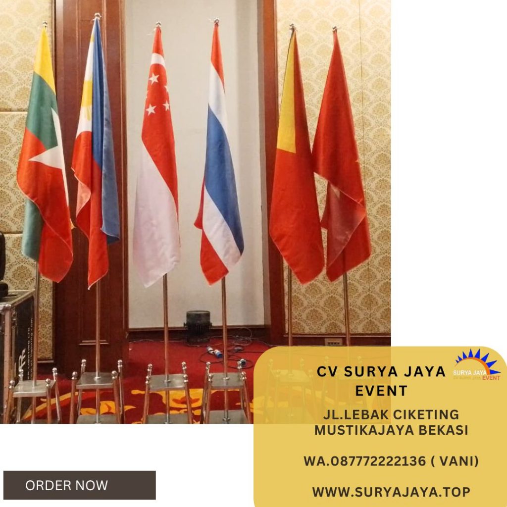 Sewa Tiang Bendera Stainless Event Gedung Dhanapala Jakpus