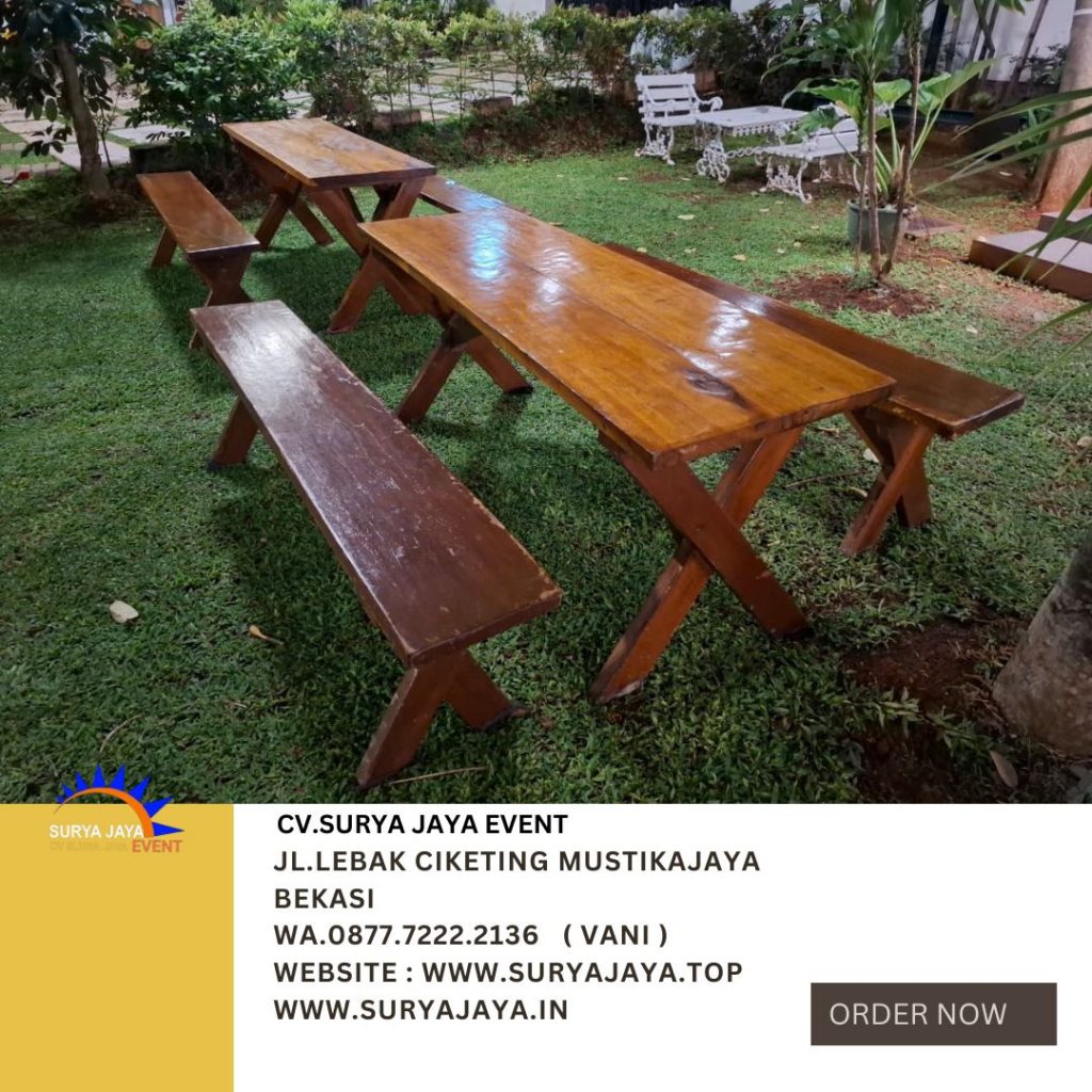 Gudang Sewa Meja Taman Area Terdekat Jakarta