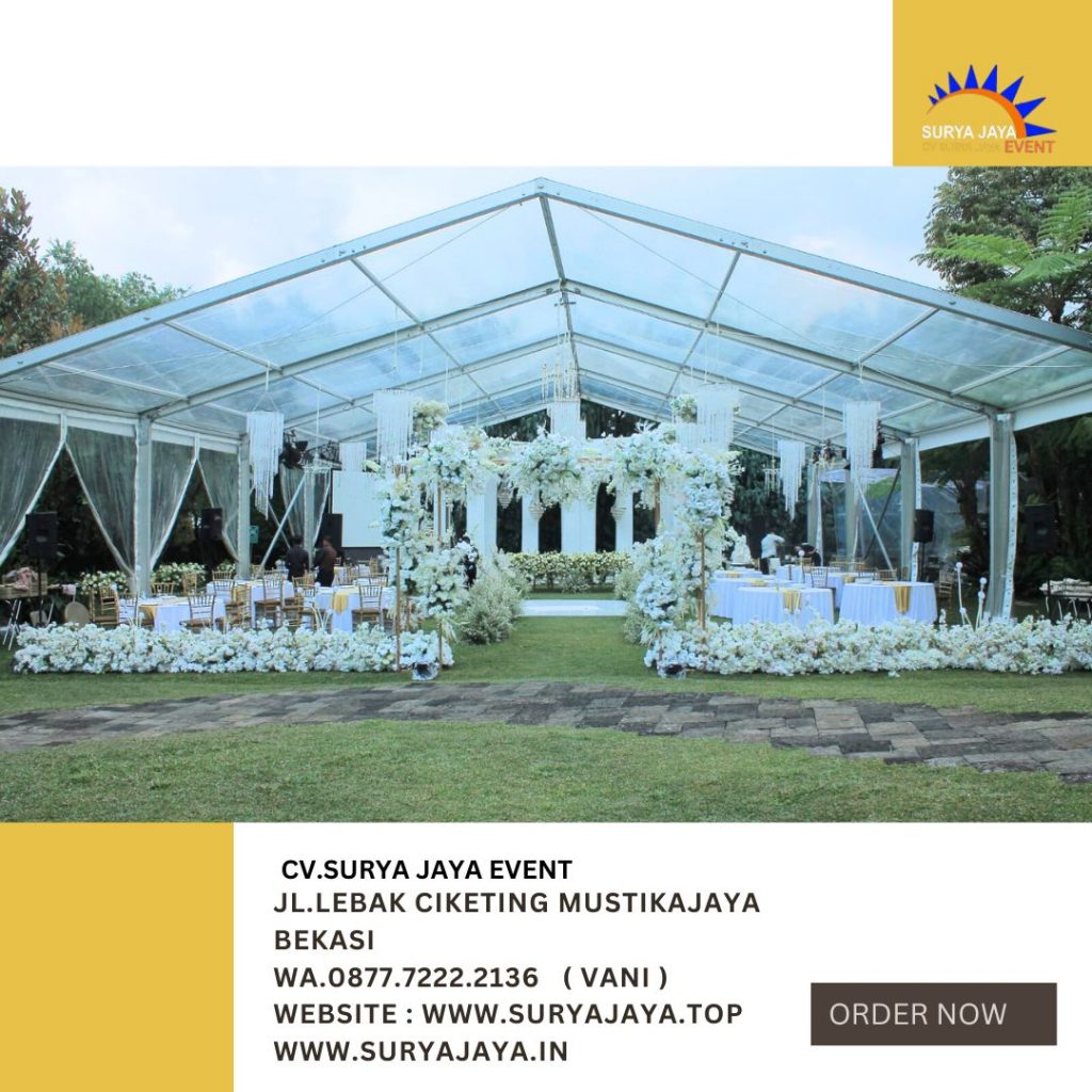 Jasa sewa Tenda Lengkap Alat Pesta Terdekat Area Jakarta