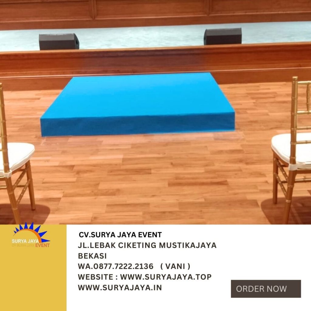 Sewa Panggung Karpet Biru Terang Jakarta Bersih Dan Kokoh