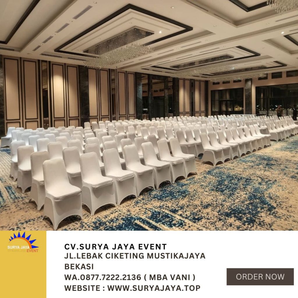 Rental Kursi Cover Ketat Putih Area Jakarta Layanan Cepat Siap Antar