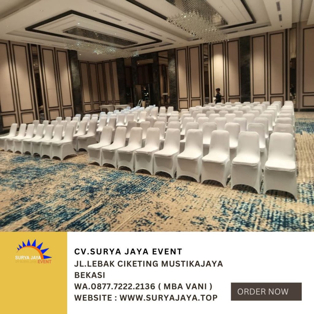 Rental Kursi Cover Ketat Putih Area Jakarta Layanan Cepat Siap Antar
