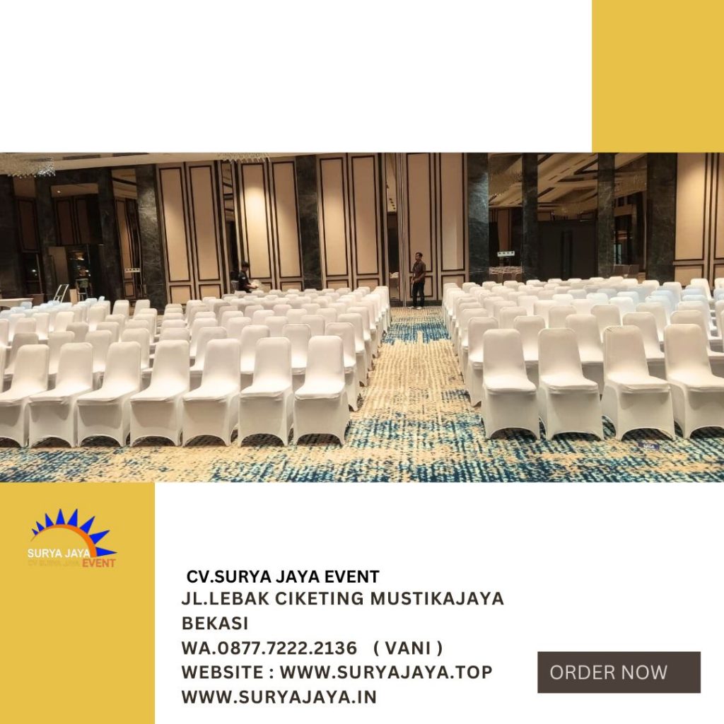 Rental Kursi Cover Ketat Putih Area Jakarta Layanan Cepat Siap Antar
