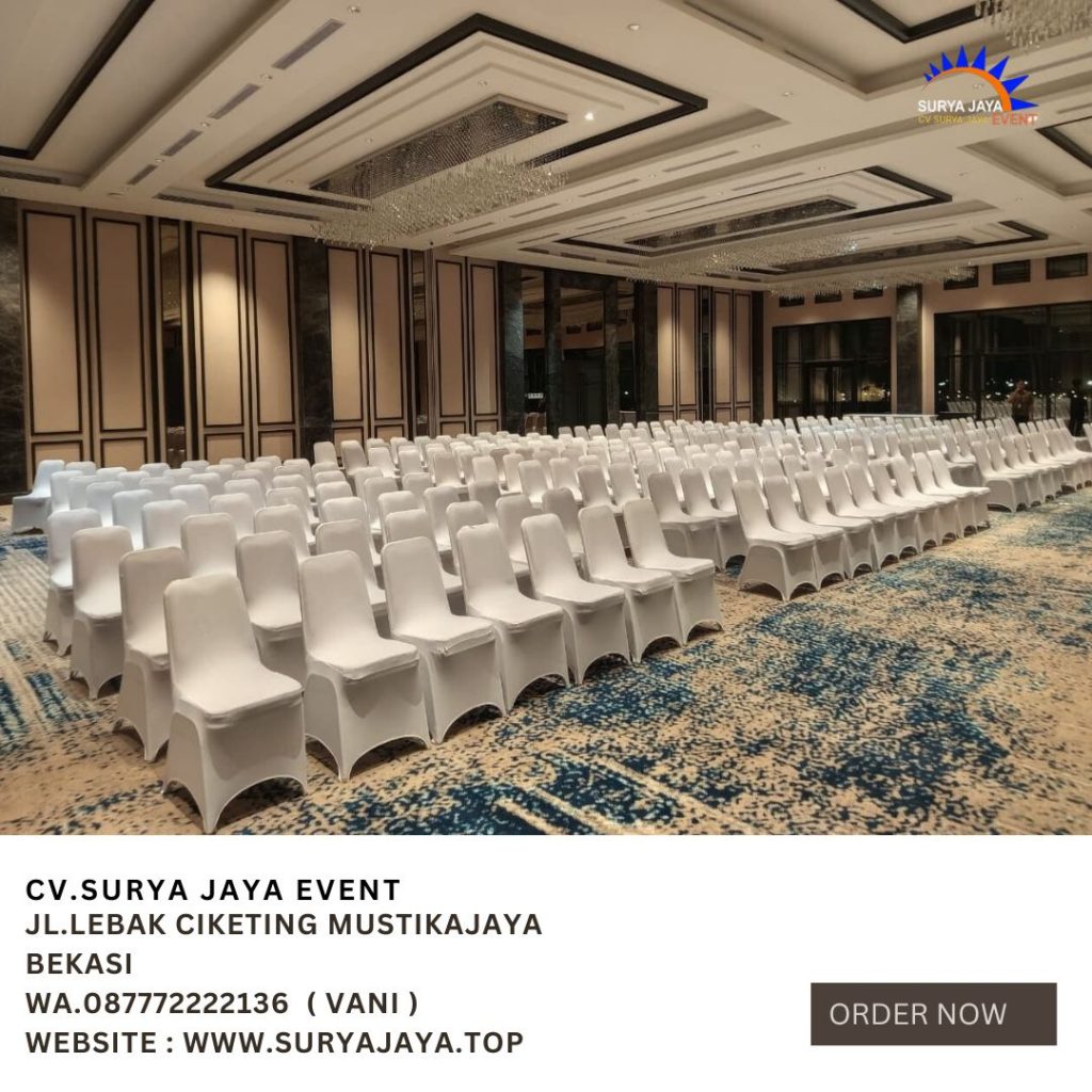 Rental Kursi Cover Ketat Putih Area Jakarta Layanan Cepat Siap Antar