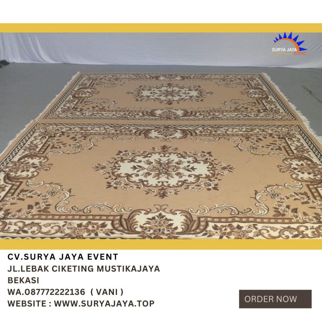 Sewa Karpet Permadani Cokelat,Merah,Hijau Area Jakarta