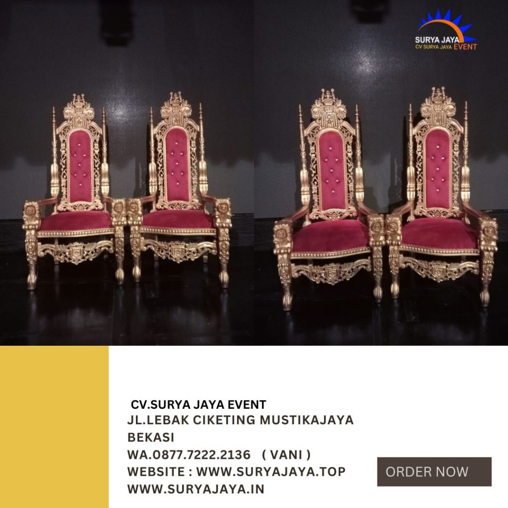 Sewa Kursi Singgasana Merah Event TMII Jaktim