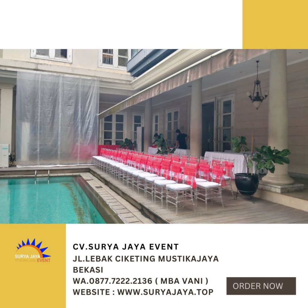 Sewa Kursi Tiffany Acrylic Simprug Garden Senayan Jakarta Selatan