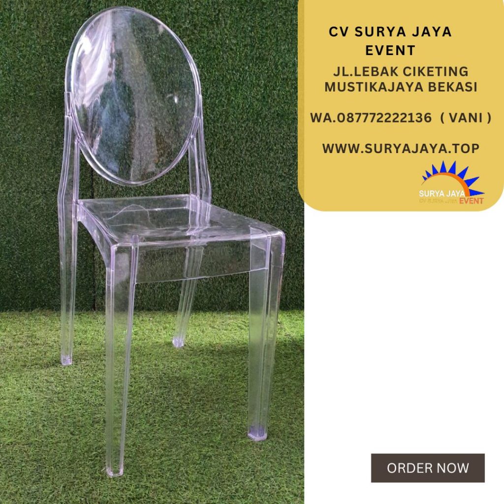 Sewa Kursi VIP Type Ghost Acrylic Bening Jakarta