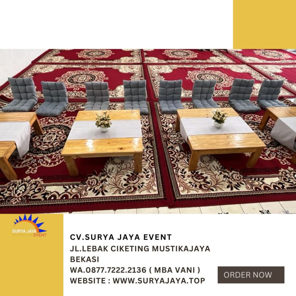 Sewa Meja Kotak Kecil Lesehan Area Jakarta Layanan Siap Antar