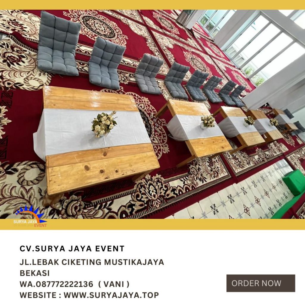 Sewa Meja Kotak Kecil Lesehan Area Jakarta Layanan Siap Antar