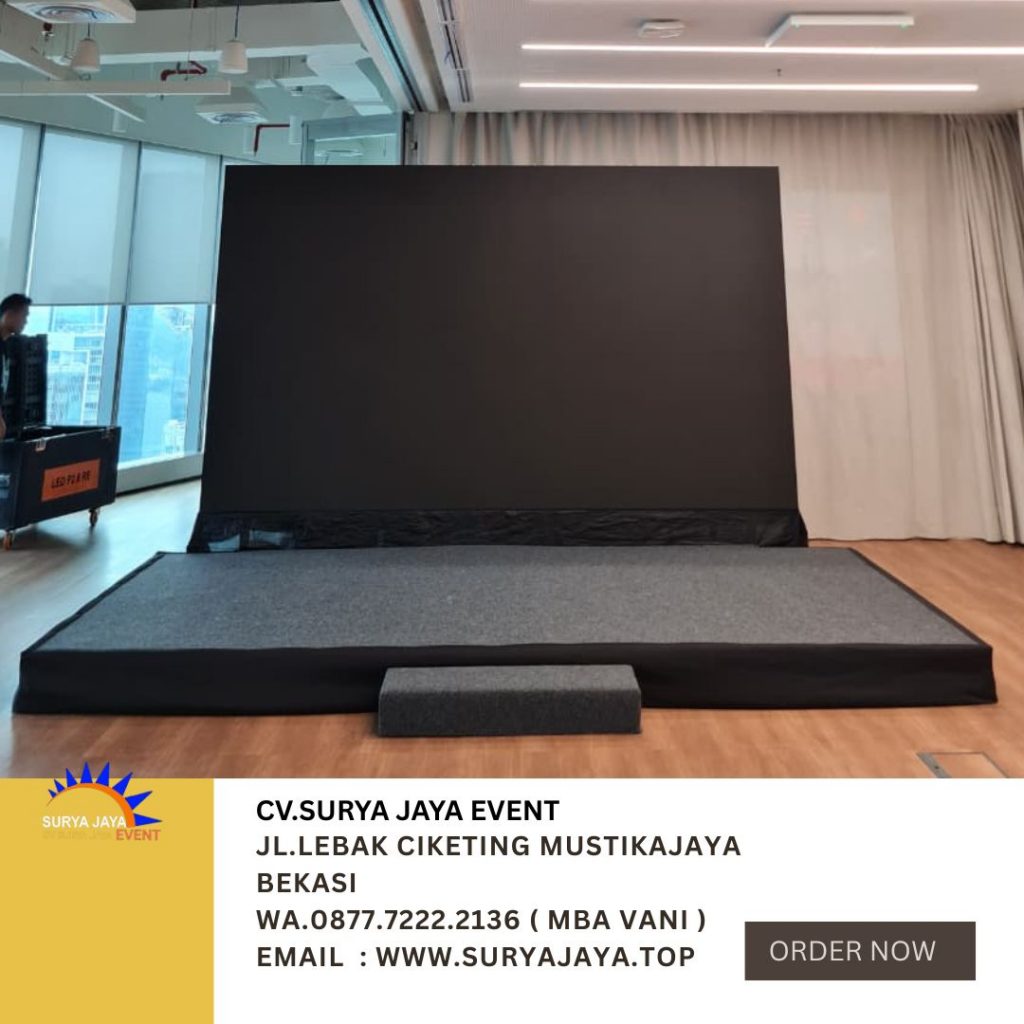 Sewa Panggung Karpet Abu-abu Event RTDX Jaksel