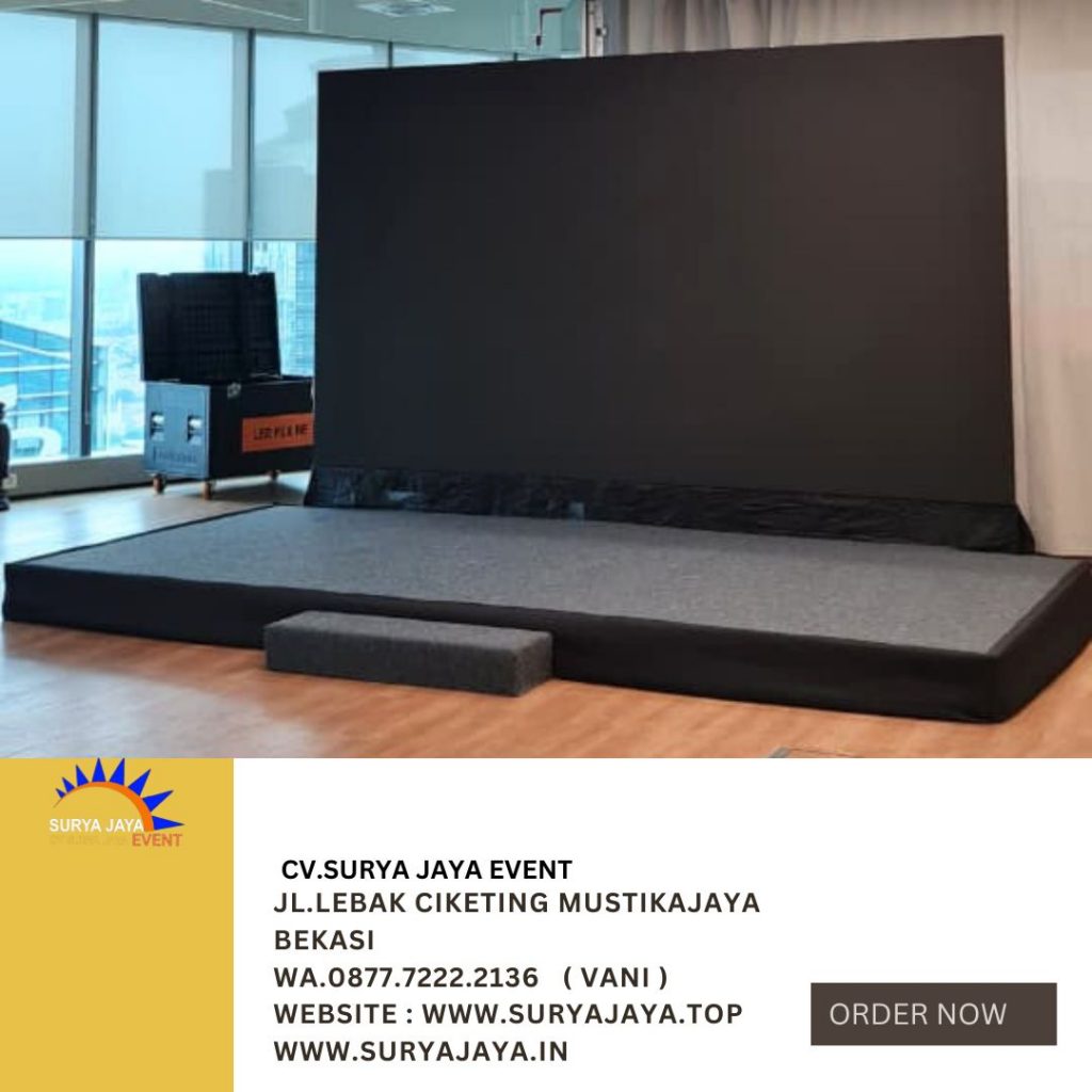 Sewa Panggung Karpet Abu-abu Event RTDX Jaksel