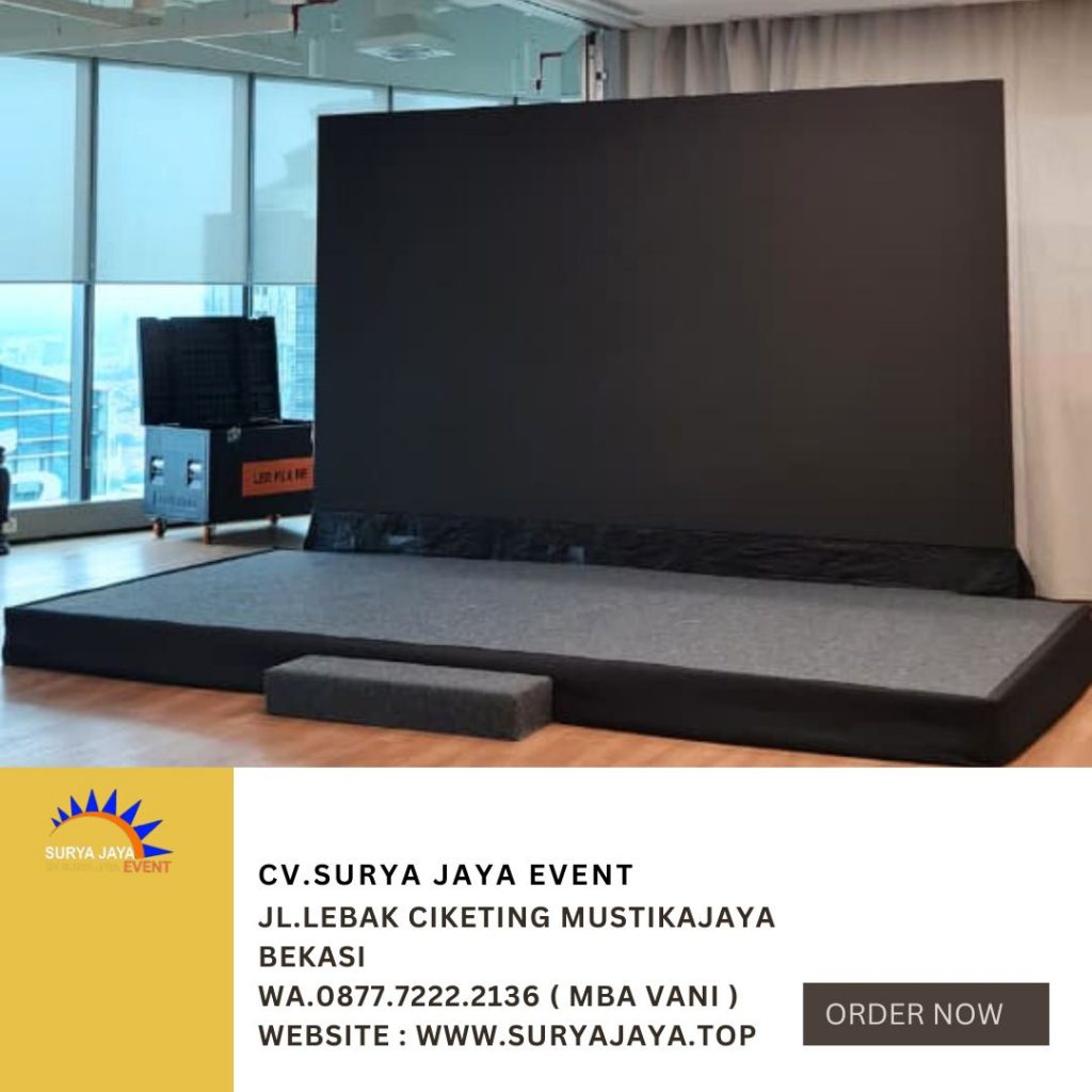 Sewa Panggung Karpet Abu-abu Event RTDX Jaksel