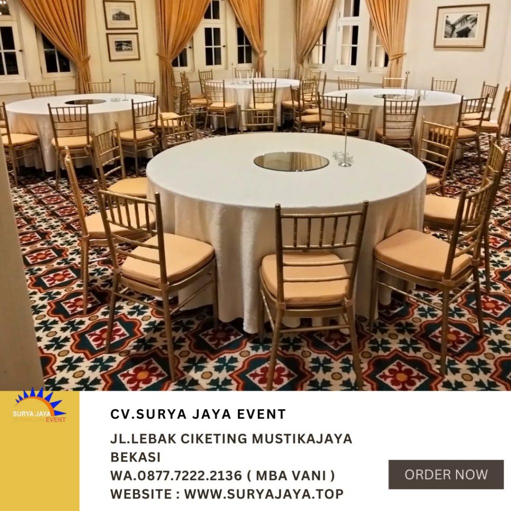 Sedia Sewa Kursi Tiffany Gold Kokoh Dan Bersih Di Jakarta