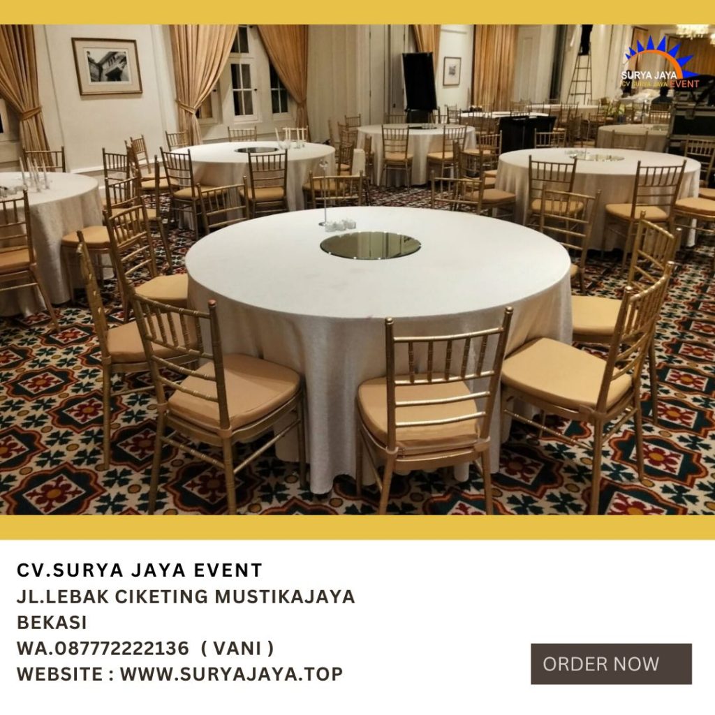 Sedia Sewa Kursi Tiffany Gold Kokoh Dan Bersih Di Jakarta