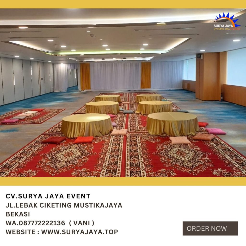 Sewa Meja Lesehan Bundar Event Masjid Istiqlal Jakarta Pusat