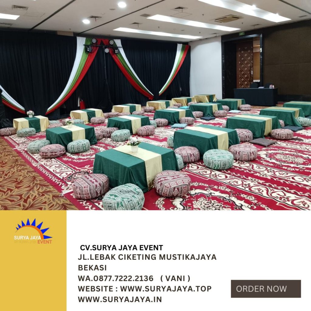 Sewa Meja Lesehan Event Menara Jaksel