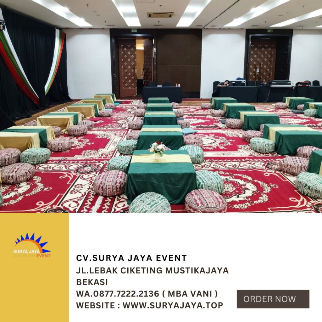 Sewa Meja Lesehan Event Menara Jaksel