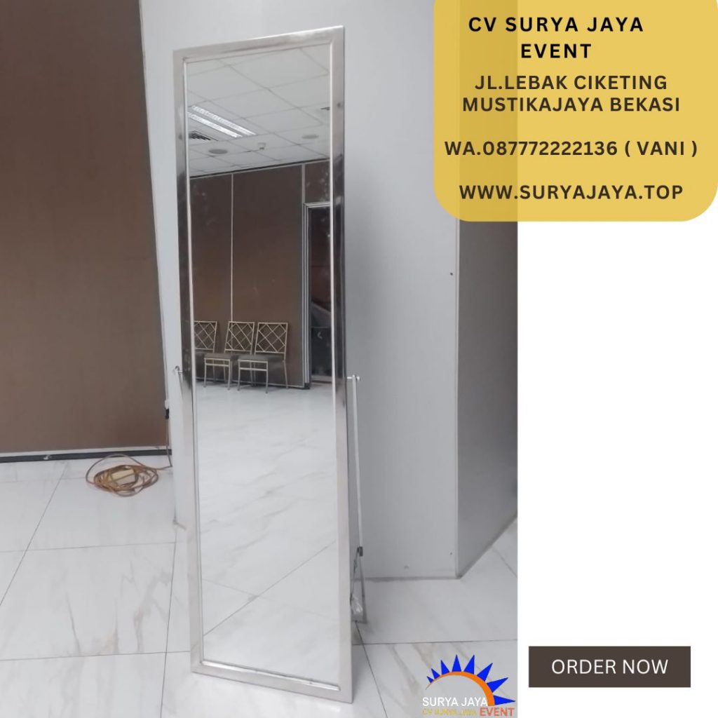 Rental Cermin Frame Stainless Full Body Area Jakarta