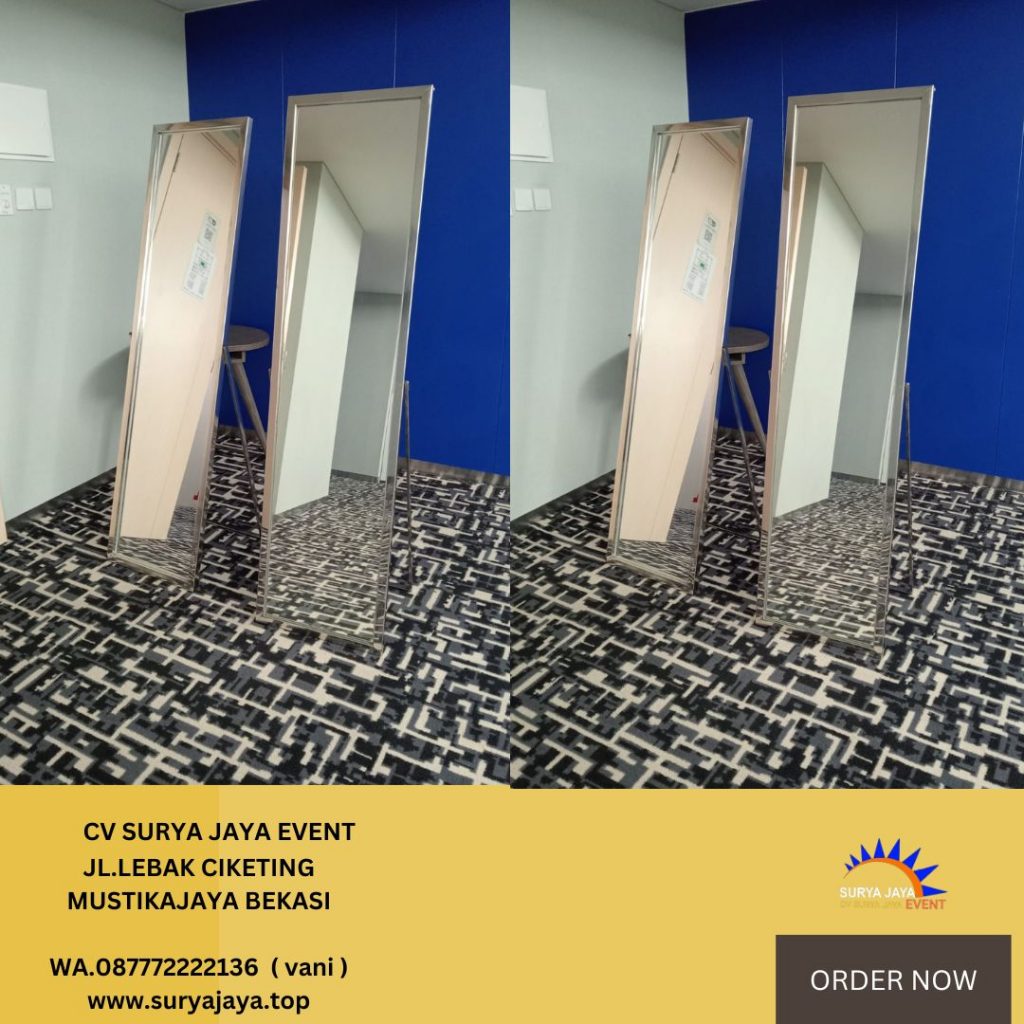 Rental Cermin Frame Stainless Full Body Area Jakarta
