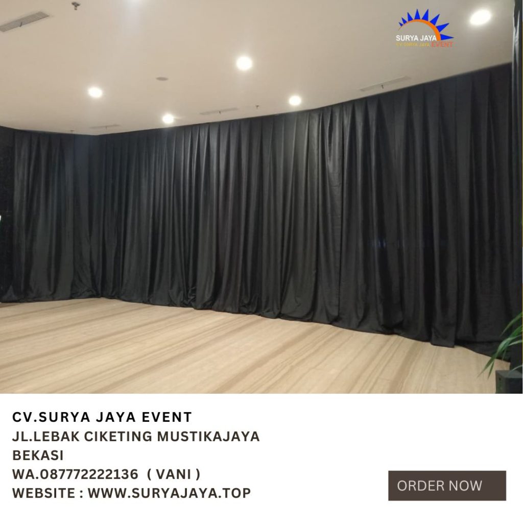Rental Tirai Filamin aneka Warna Bogor