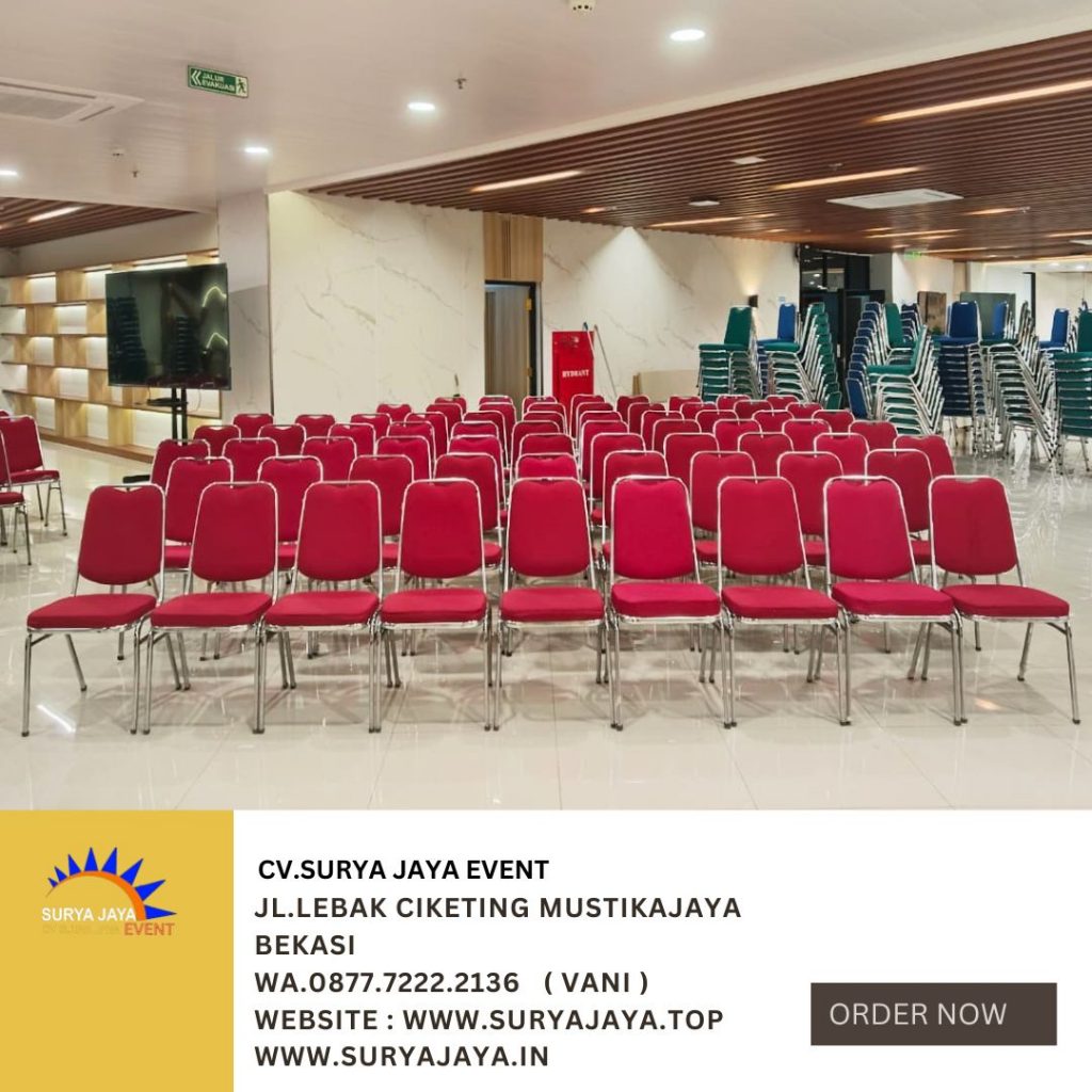 Sewa Kursi Susun Stainless Polos Di Jaktim